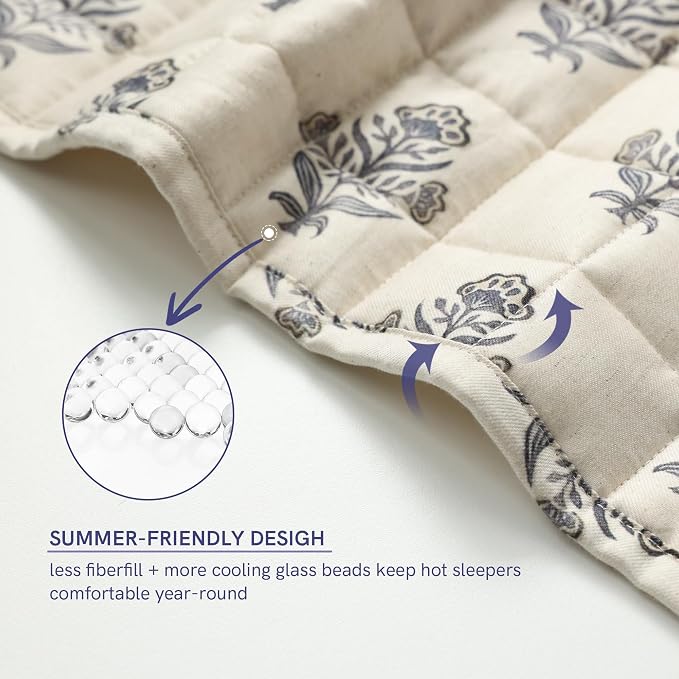 YnM 10lbs Weighted Blanket for Adults, Linen Heavy Bed Throw Blanket - Image 5