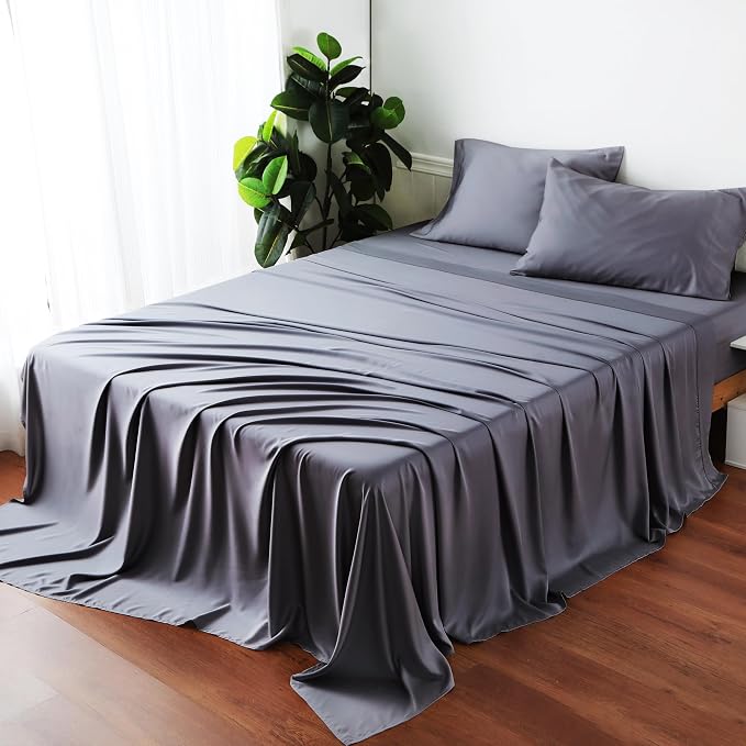 Bamboo Viscose Flat Sheets Only, Sateen Weave King Size Flat Sheet Only - Image 7