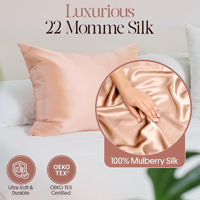 100% Mulberry Silk Pillowcase Infused - Image 2