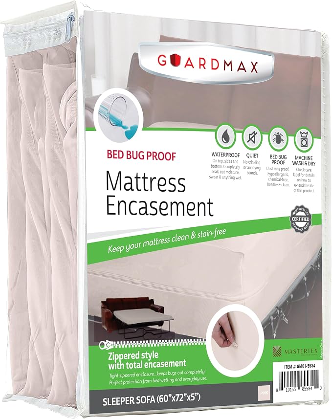 Guardmax Jersey Knitted Sleeper Sofa Zippered Mattress Encasement by Guardmax