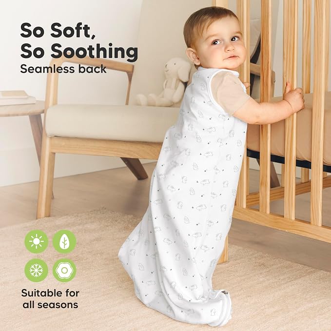 2-Pack Organic Baby Sleep Sacks, 100% Cotton - Image 4