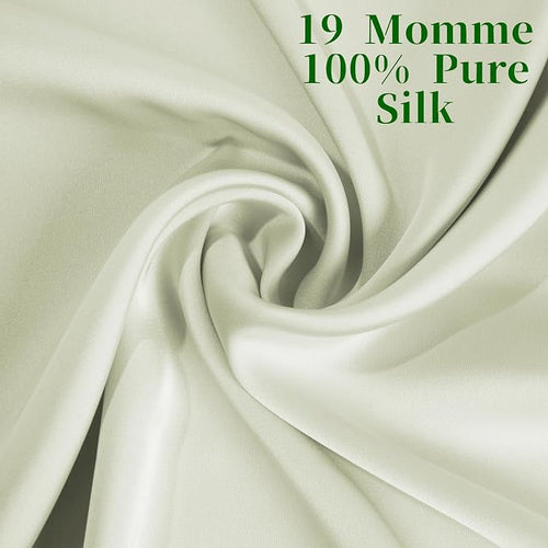 2 Pack 100％ Silk Pillowcase for Hair and Skin, Soft Breathable Smooth Cooling - Image 2