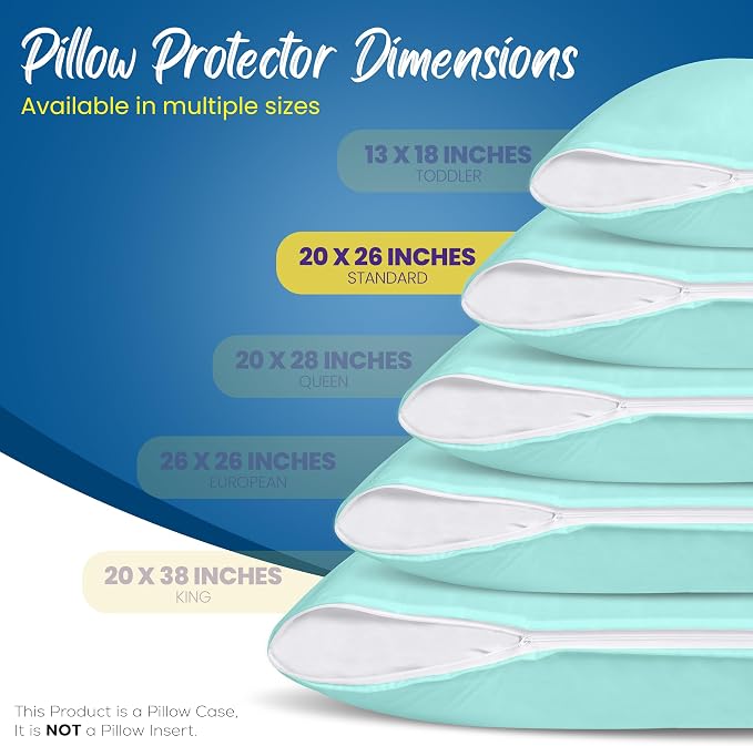 Utopia Bedding Premium 100% Waterproof Pillow Protectors - Image 2