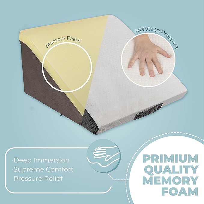 Kolbs Memory Foam Adjustable Bed Wedge Pillow - Image 6