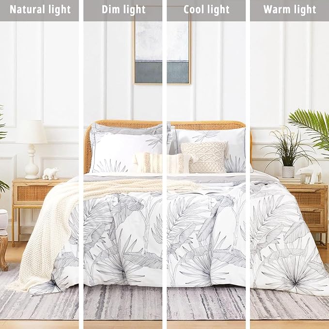 LEMIROE Botanical Cotton Comforter Queen Size - Image 6