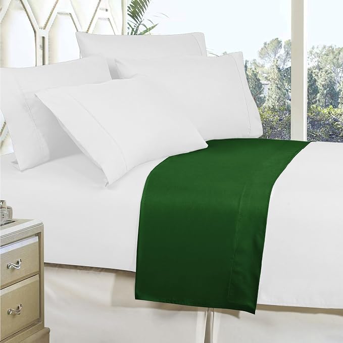 Elegant Comfort Premium Hotel Quality 1-Piece Flat Sheet, Luxury and Softest - Image 3