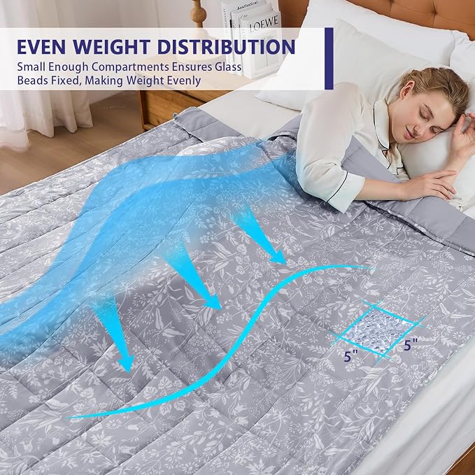 yescool Weighted Blanket for Adults Cooling Heavy Blanket for Sleeping Perfect - Image 4