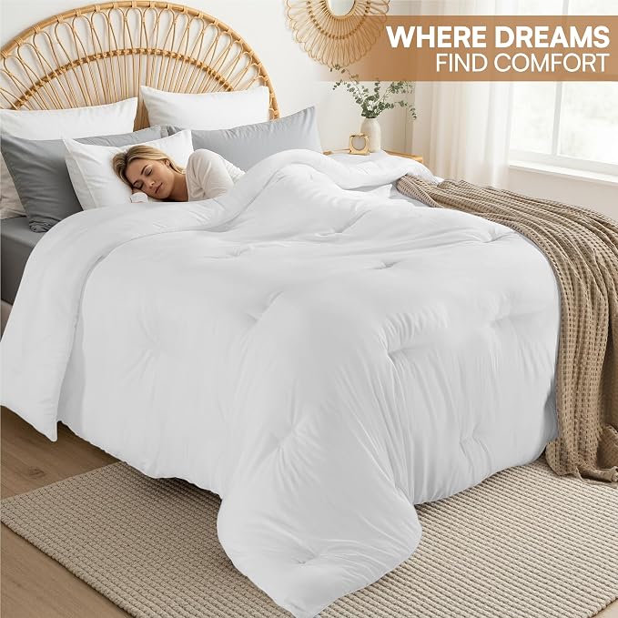 Utopia Bedding Comforters Twin Size, All Season Duvet Insert, Down Alternative - Image 5