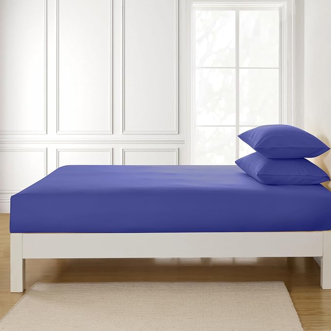 Twin XL Fitted Sheet Only with Full Elastic & Built in Corner Sheet Straps to - Image 3