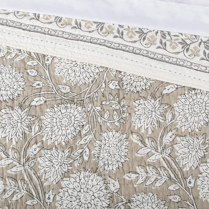 Levtex Home – Adare Taupe Bedspread Set – Twin Bedspread and 1 Standard Sham – - Image 4