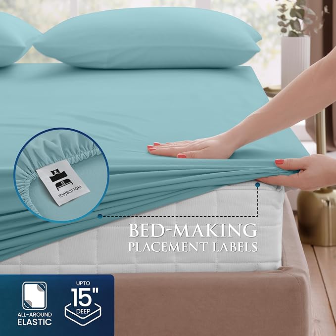 Utopia Bedding King Size 4 Piece Sheet Set - Image 3
