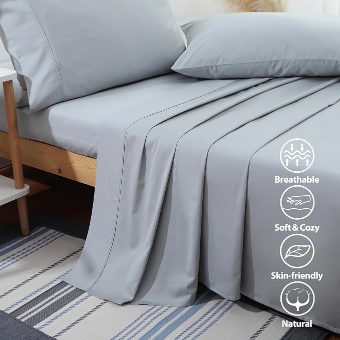 Flat Sheet Only Full Size, 400 TC 100% Egyptian Cotton Flat Sheet - Image 5