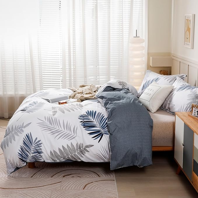 OAITE Duvet Cover Set, 100% Cotton Comforter Cover - Image 4