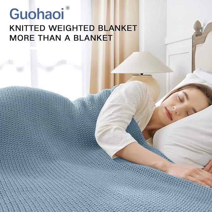 Guohaoi Knitted Weighted Blanket - Image 2