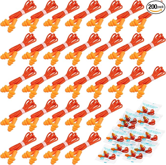 Tondiamo 200 Pairs Ear Plugs Reusable Silicone Earplugs by Tondiamo