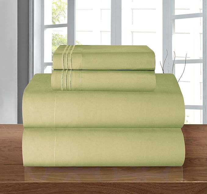 Elegant Comfort Luxurious Soft 1500 Premier Hotel Quality 4-Piece Bed Sheet Set by ELEGANTCOMFORT