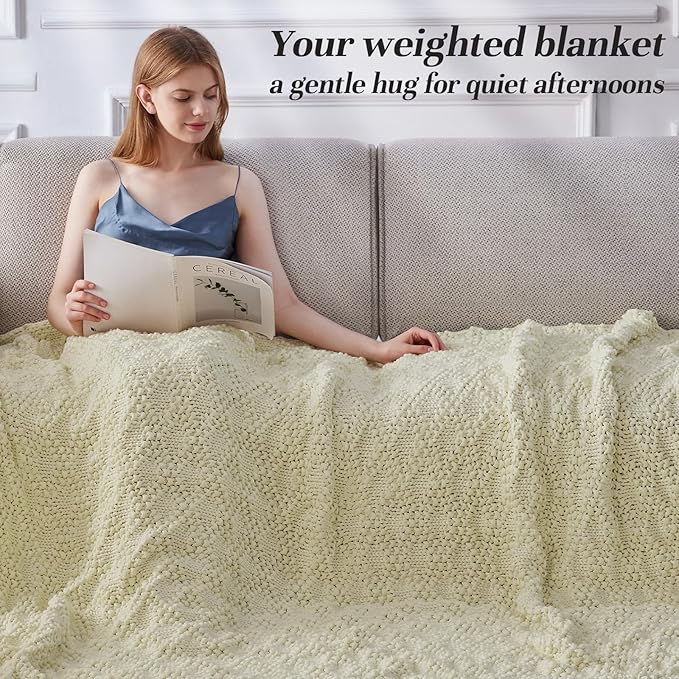 Anysay Knitted Weighted Blanket - Image 2