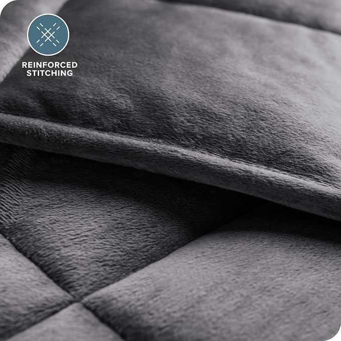 Bare Home Weighted Blanket Queen Size 17lb - Image 8