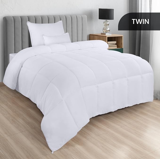 Utopia Bedding Comforters Twin Size, All Season Duvet Insert, Down Alternative - Image 3