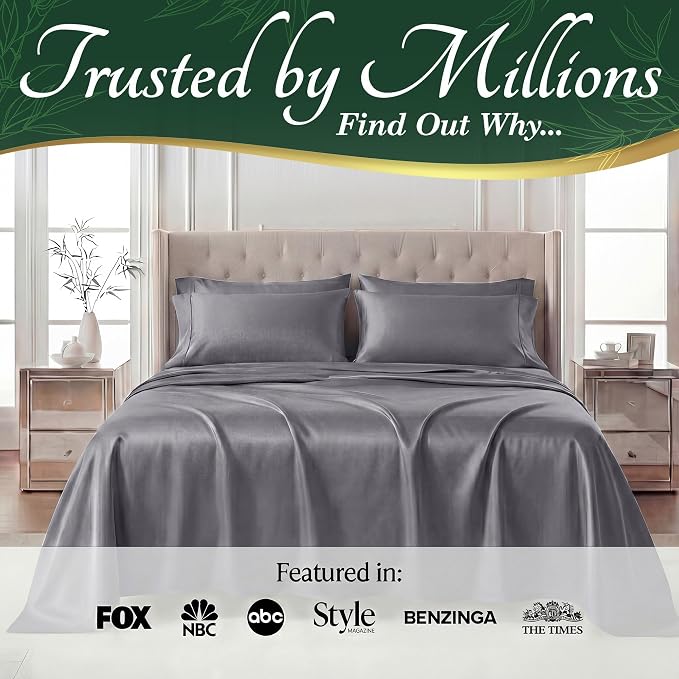 DECOLURE 100% Viscose Derived from Bamboo Sheets King Size - Image 5