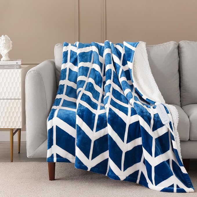 VENTIMI Electric Blanket Heated Throw, Fast Heating Blankets by VENTIMI