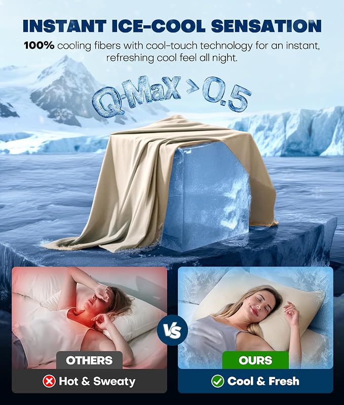 Ultra-Chill Cooling Pillowcase Set of 2 - Image 2