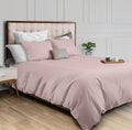 White Classic Pink Duvet Cover Queen Size, Microfiber Duvet Cover by WhiteClassic