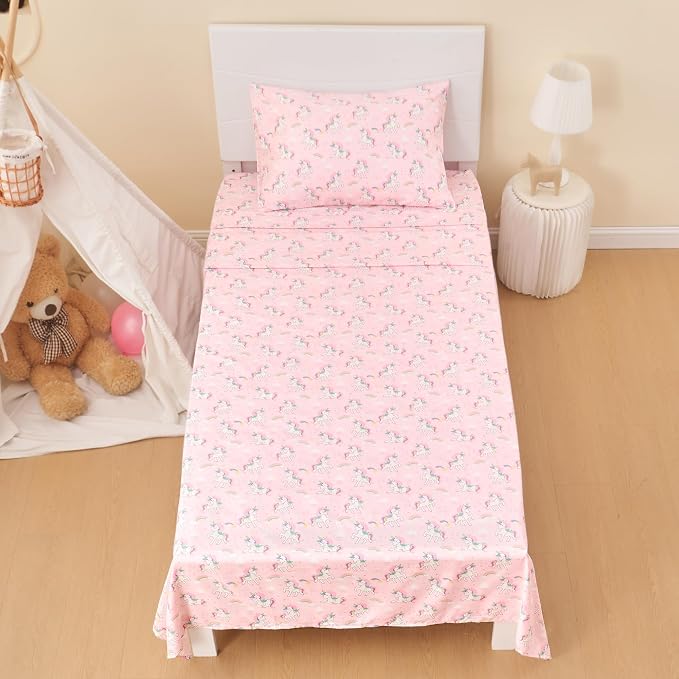 lasoftan Kids Sheet Set Twin Size 3 Pcs, Girls Sheet Set - Image 7