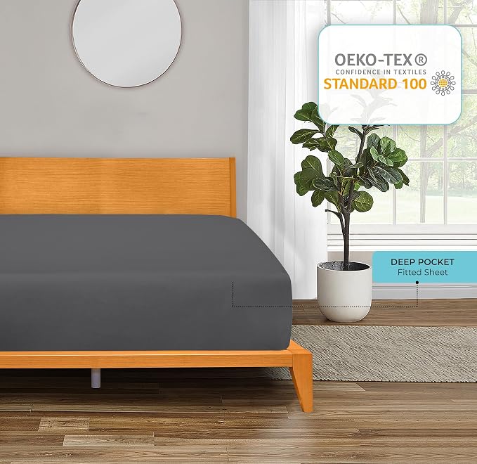 Royale Linens Fitted Sheet Twin - Image 7