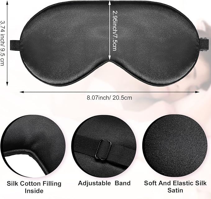 20 Pieces Silk Sleep Mask Eye Mask - Image 2