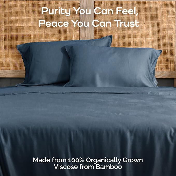 Pillow Cases King Size Set of 2 Pillowcases 100% Viscose from Bamboo Cooling - Image 2