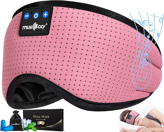MUSICOZY Bluetooth 5.4 Sleep Headphones Eye Mask, Breathable Sleeping Headband by MUSICOZY