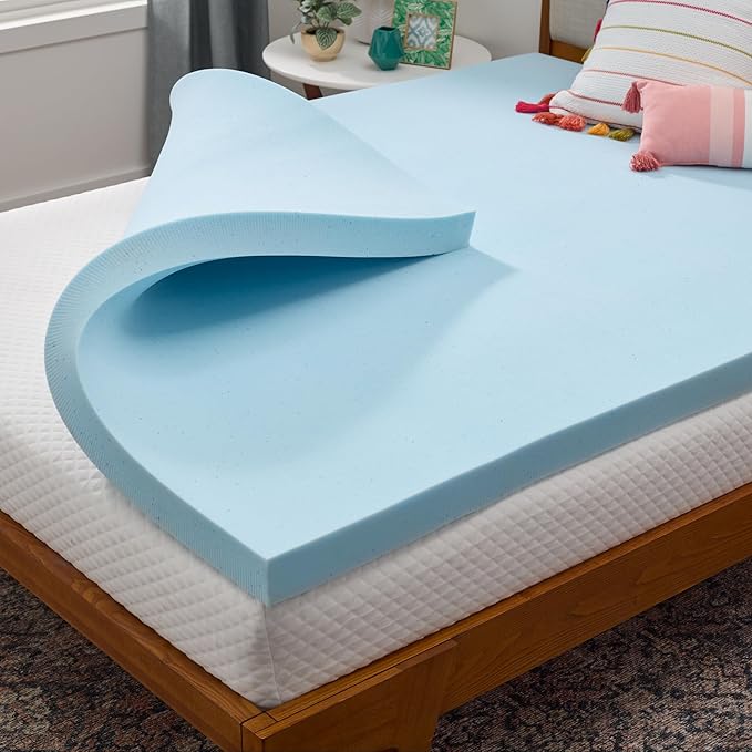 Linenspa Memory Foam Mattress Topper, Twin XL Size by Linenspa