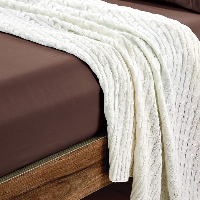 FreshCulture Twin Fitted Sheets, Bulk Pack of 6, Deep Pocket, Soft Microfiber - Image 5