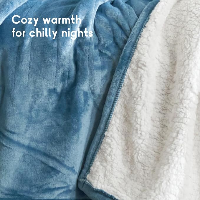 Heated Blanket Electric Blanket Throw Size 50''x60'', 6 Heating Levels 3 Hrs - Image 3