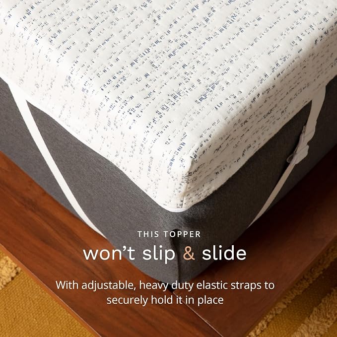 ViscoSoft 3 Inch Memory Foam Mattress Topper Short Queen - Image 3