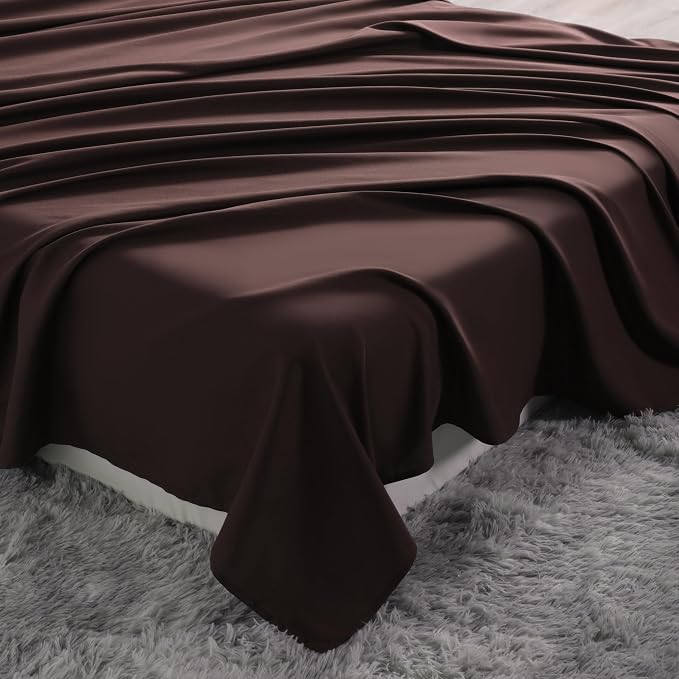 NTBAY 100% Brushed Microfiber King Flat Sheet, 1800 Super Soft and Cozy - Image 7