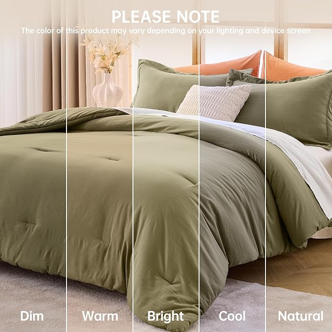 MUXHOMO Queen Comforter Set, All Season Ultra Soft Down Alternative Bedding - Image 9