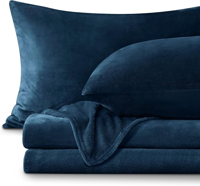 BEDELITE Flannel Sheets King Size Navy by BEDELITE