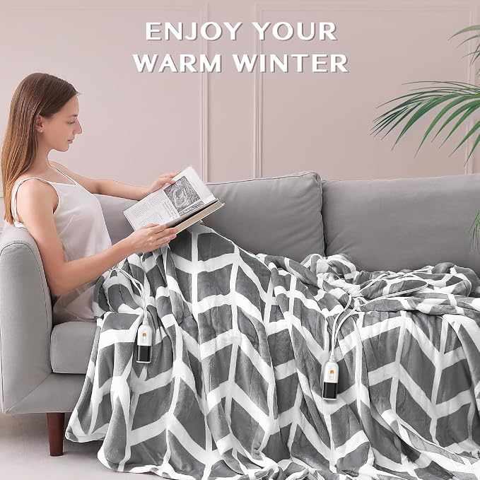 VENTIMI Electric Blanket Queen Size, Fast Heating Blanket - Image 5