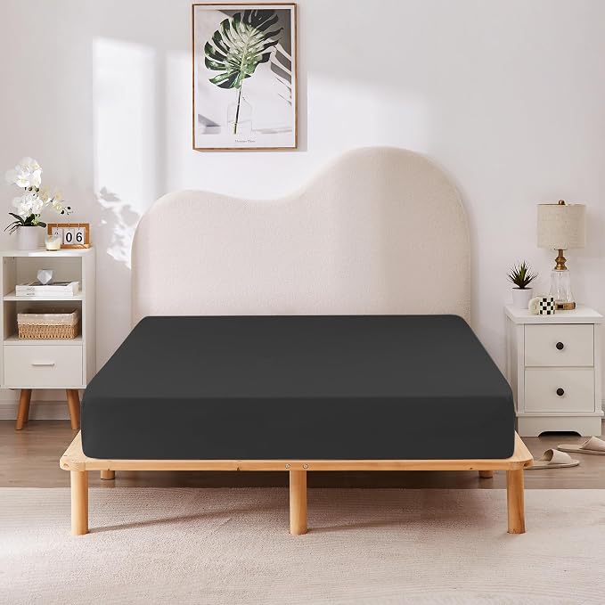 HBHLFZ Twin XL Fitted Sheet Only, Soft Breathable Bottom Sheet - Image 6
