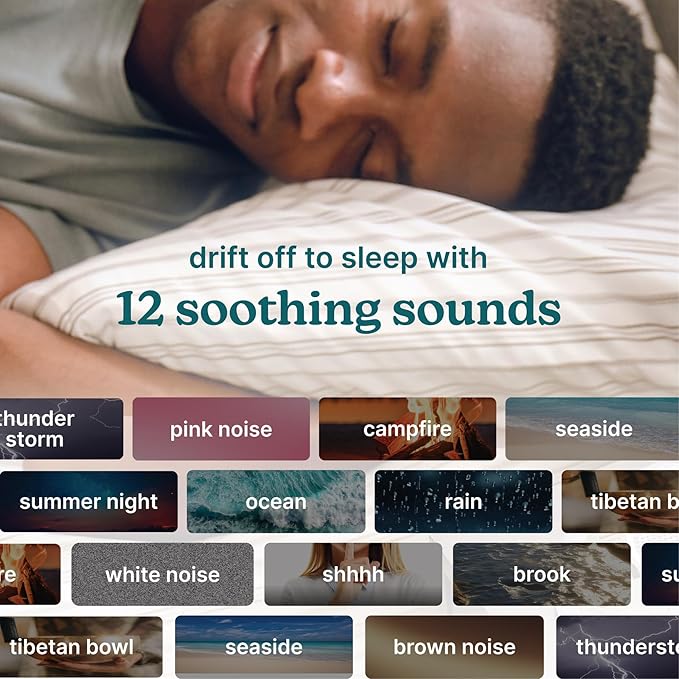 Homedics Sleep Better Portable Sound Machine, Night Light, 12 Soothing Sounds - Image 3