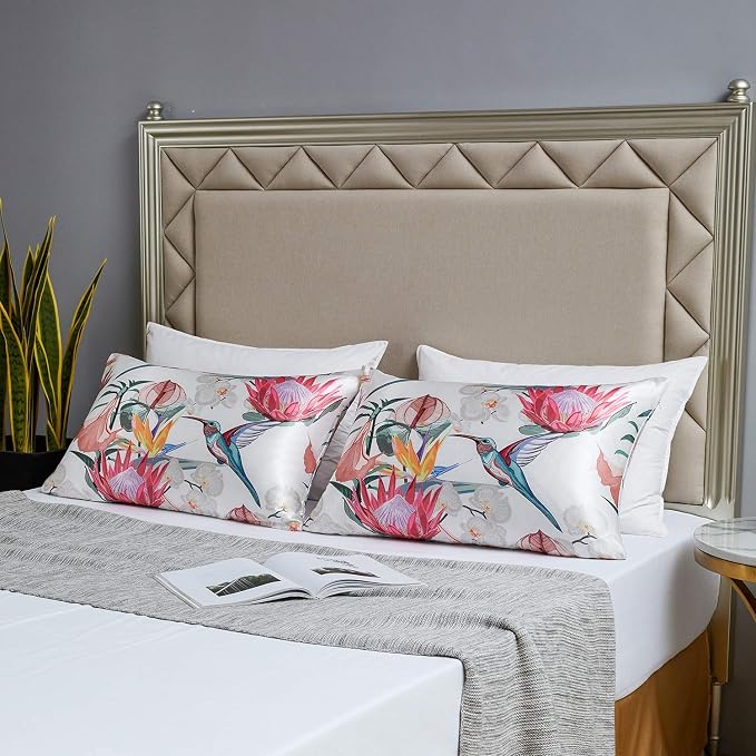 MR&HM Satin Pillowcase for Hair and Skin, Silk Satin Pillowcase 2 Pack - Image 6