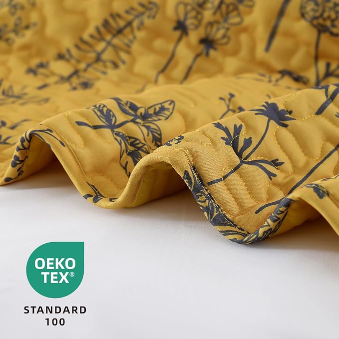 JANZAA Quilts Queen Size Ginger Quilt Botanical - Image 2