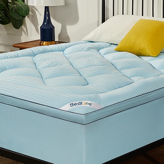 BEDLORE Full Mattress Topper, Thick Pillow Top Pad by Bedlore