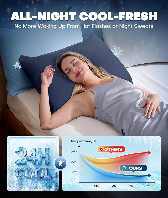 Ultra-Chill Cooling Pillowcase Set of 2 - Image 3