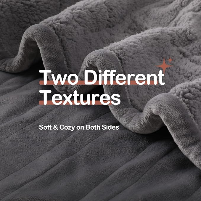Heated Blanket Throw Size 50" x 60" Electric Blanket - Image 2