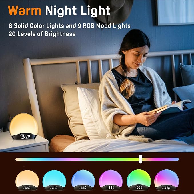 JALL Sunrise Alarm Clock for Bedrooms - Image 2