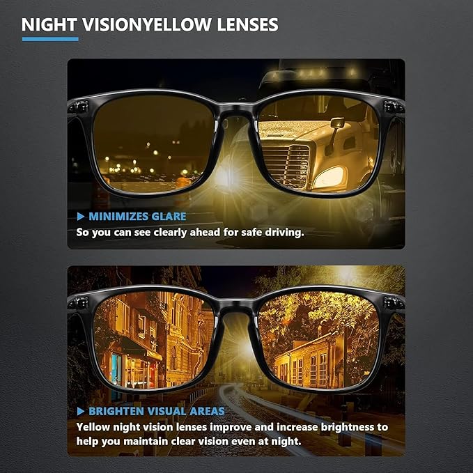 livho High Tech Night Driving Blue Light Glasses - Image 4