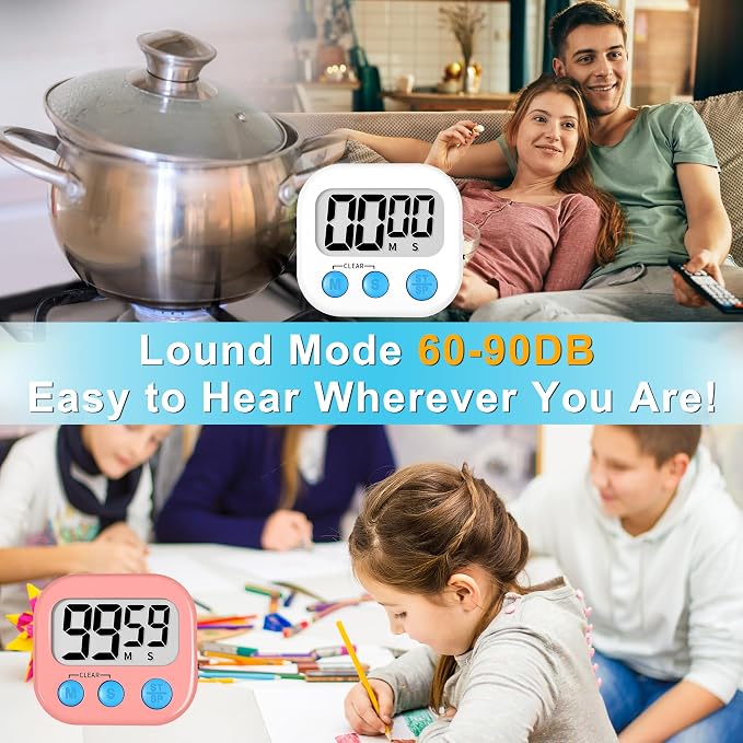 ZILLEEN Classroom Timer for Kids Teachers 2 Pack Digital Timers - Image 3